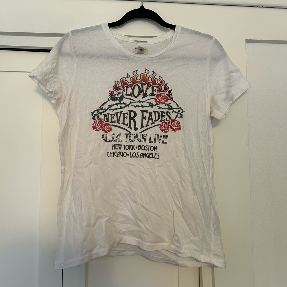 Ralph Lauren ‘Love Never Fades' Flame Graphic Concert Tee